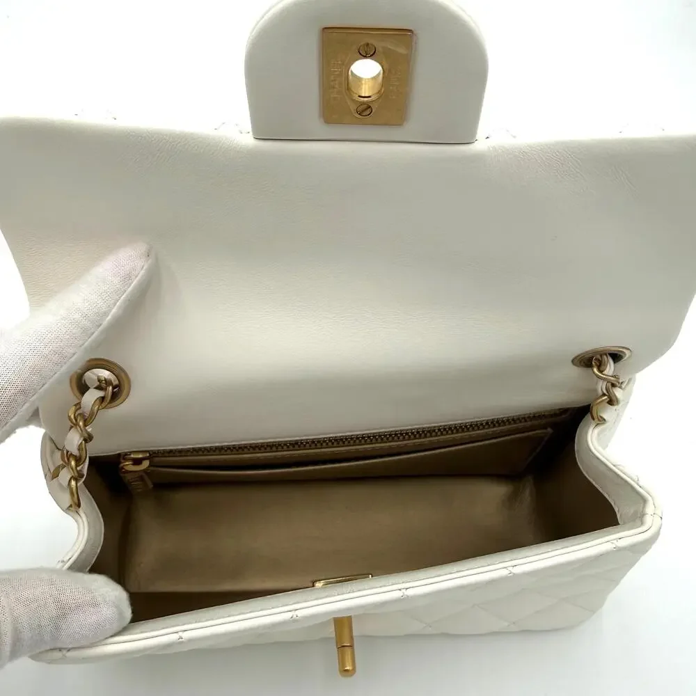 Pearl Crush Mini Rectangular Flap Bag